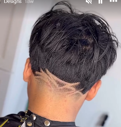 Spiky textured top with a low taper